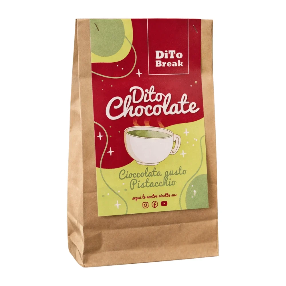 Cioccolata gusto Pistacchio - Preparato in polvere 5 bustine