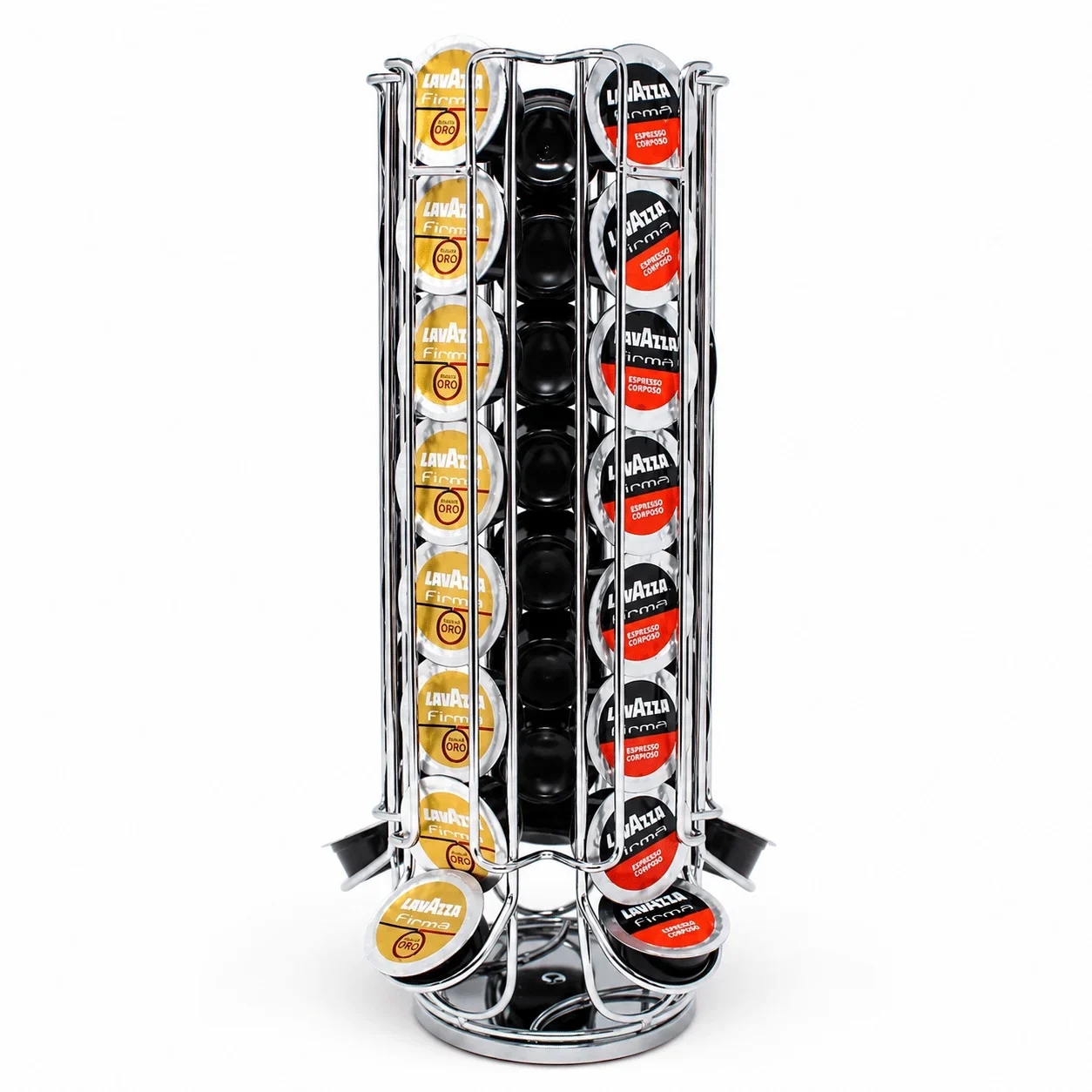 Portacapsule Girevole Metal - 40 capsule