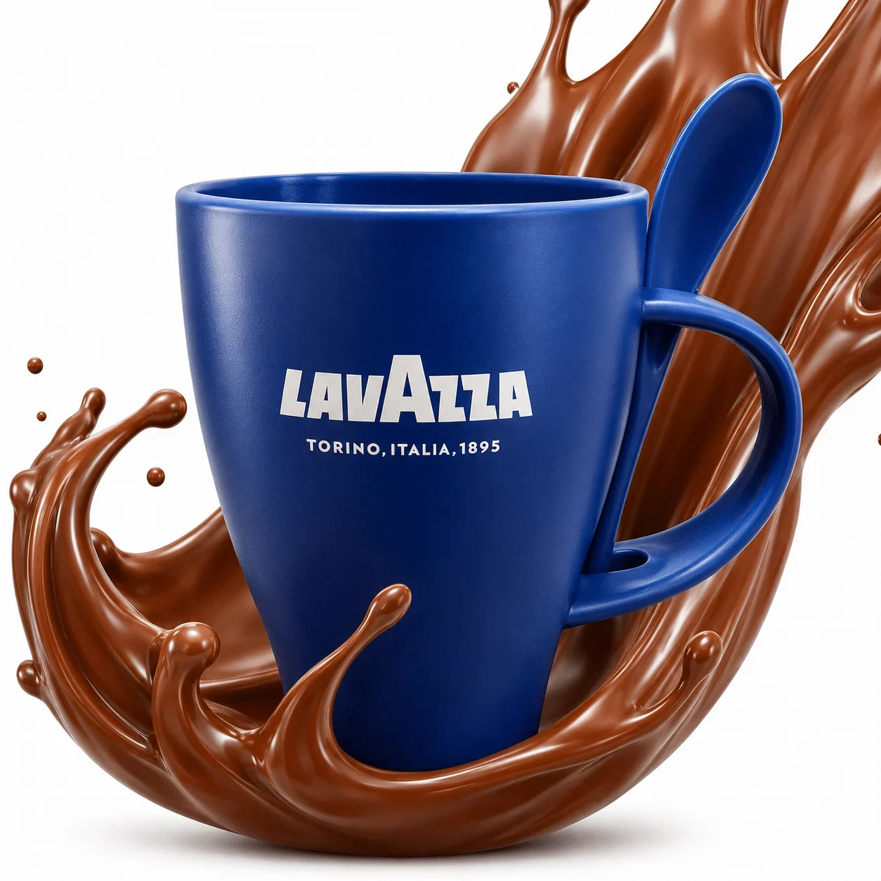 Tazza Blu Lavazza con Cucchiaino
